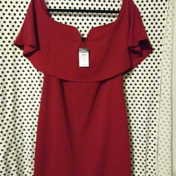 COPY - rue21 off-the-shoulder red dress - Picture 4 of 7